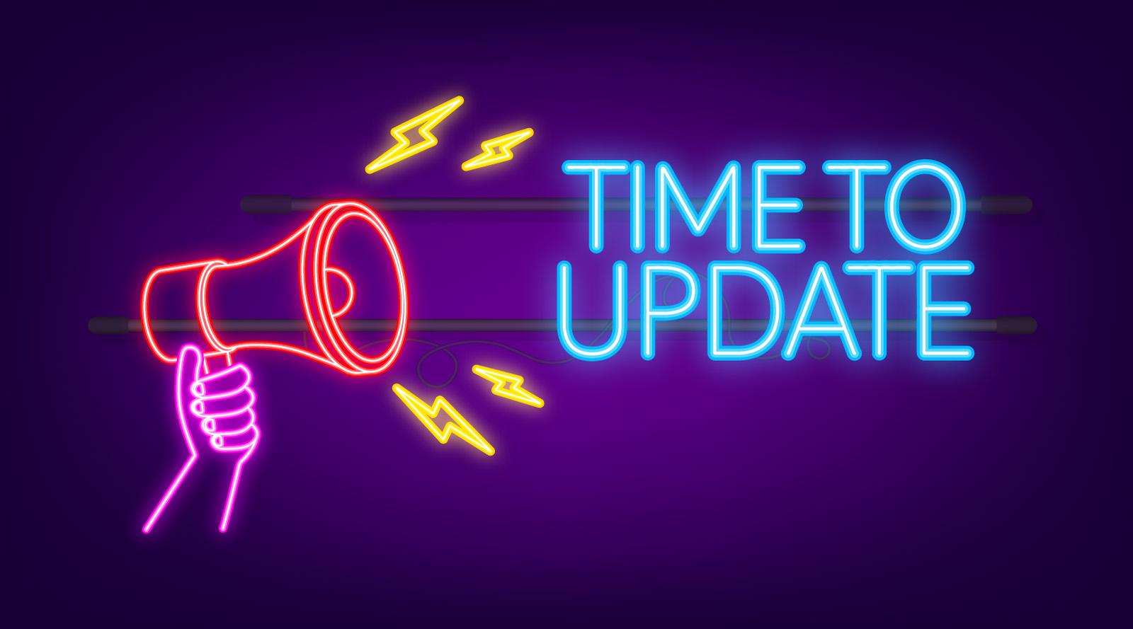 Time to Update Neon Sign - 