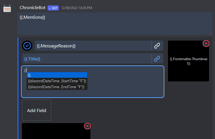 Screen recording of editing a reminder template