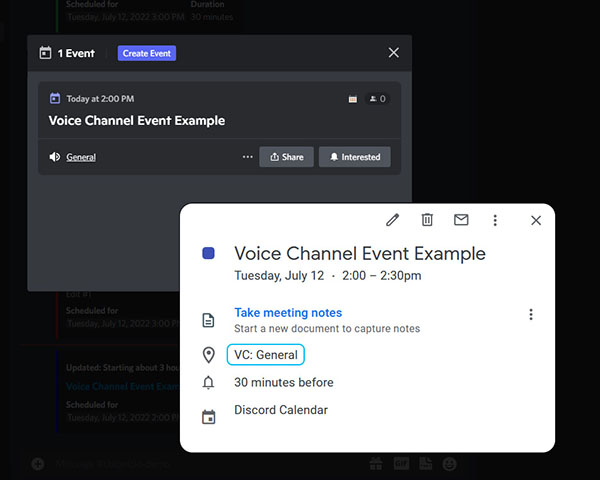 Discord Voice Channel Events Now Supported - Chronicle Bot